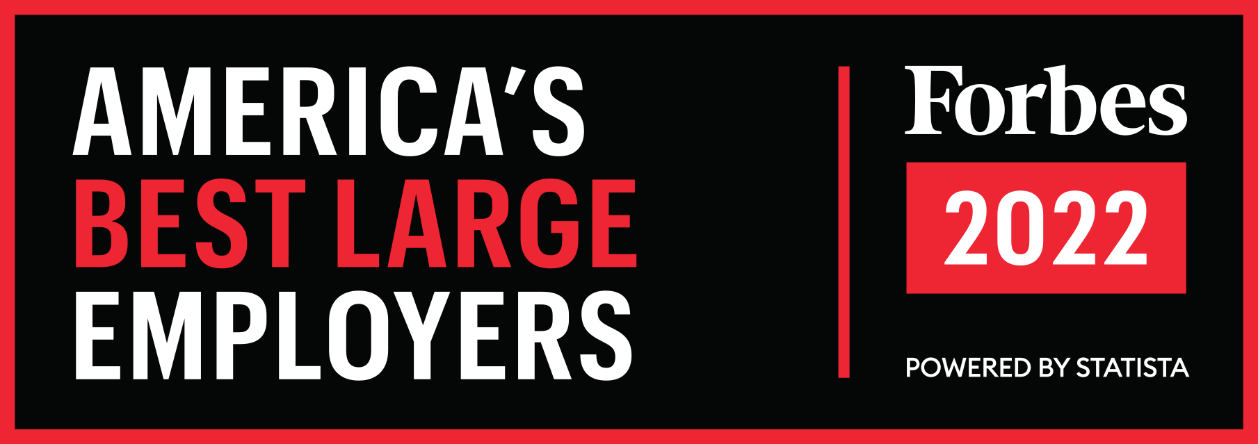 Americas best large employers, Forbes 2022